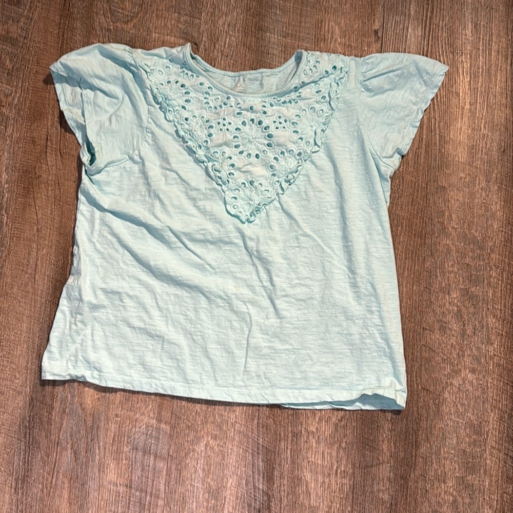 St. John's Bay Light Blue Eyelet Blouse